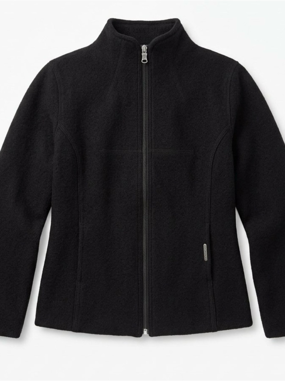GEIGER Austria Women’s Full-Zip Boiled Wool Jacket Black 34/XS in org brand hang